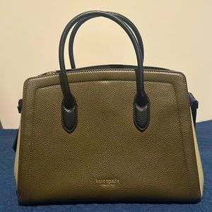 Kate Spade New York two-tone green handbag